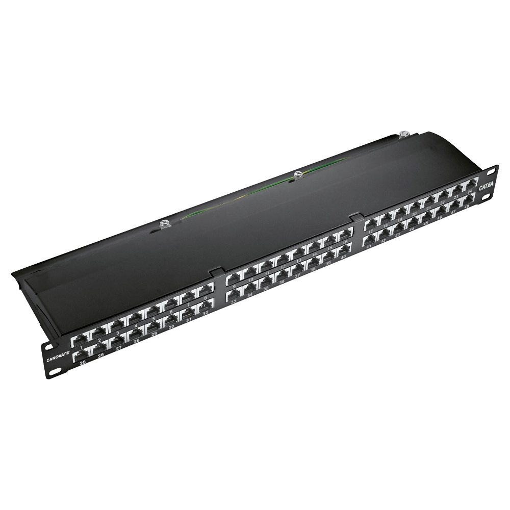 24-48 Port FTP Kategori 6A Patch Panel 1U