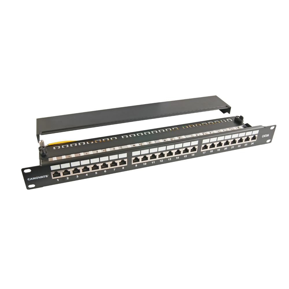 24-48 Port FTP Kategori 6A Patch Panel 1U