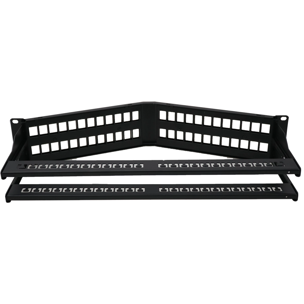 24 Port UTP/FTP Açılı Boş Patch Panel 1U / 2U