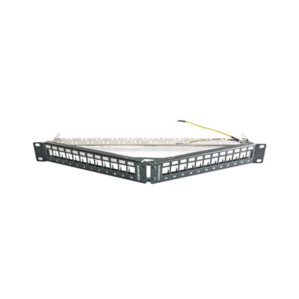 24 Port UTP/FTP Açılı Boş Patch Panel 1U / 2U