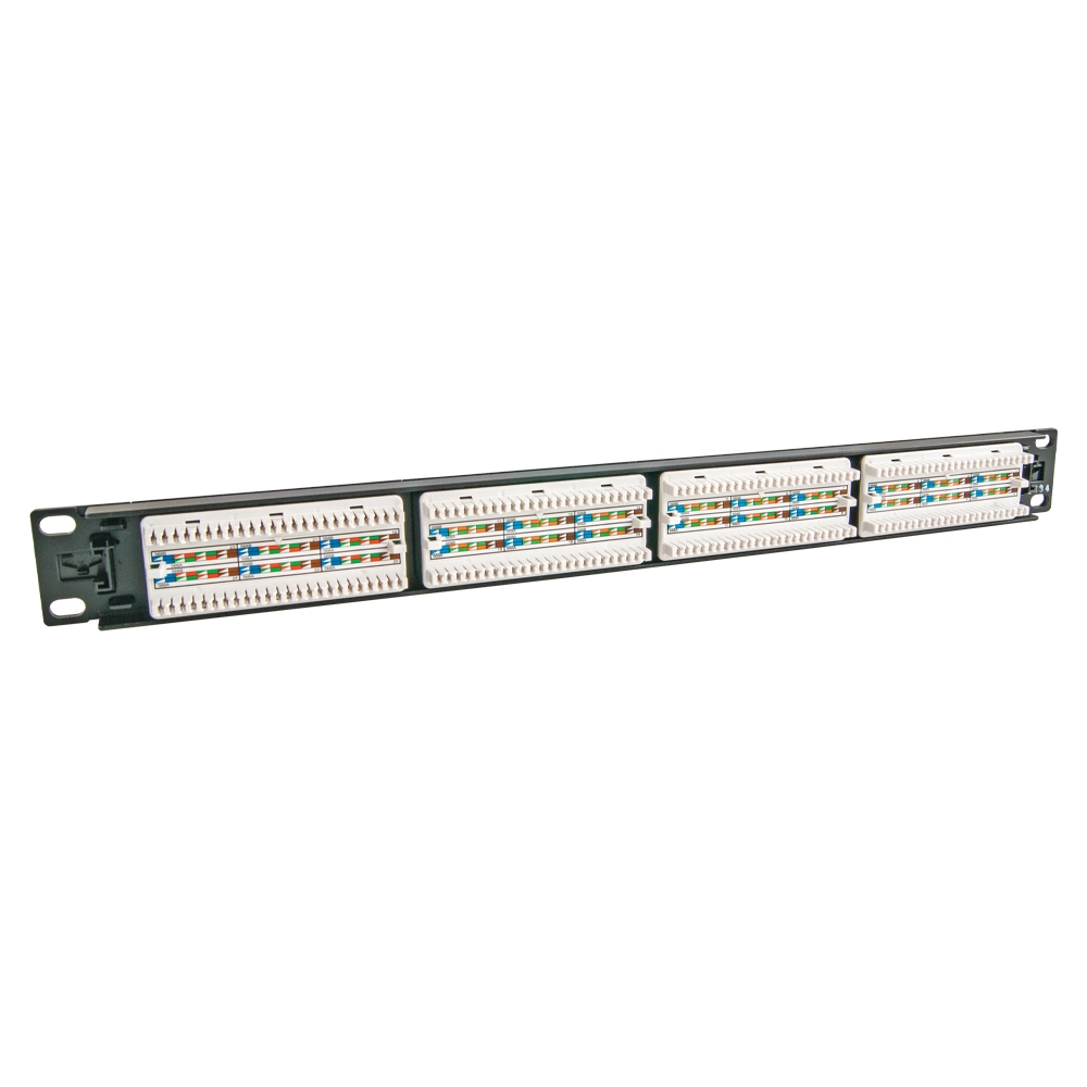 24 Port UTP Kategori 6 Patch Panel 1U