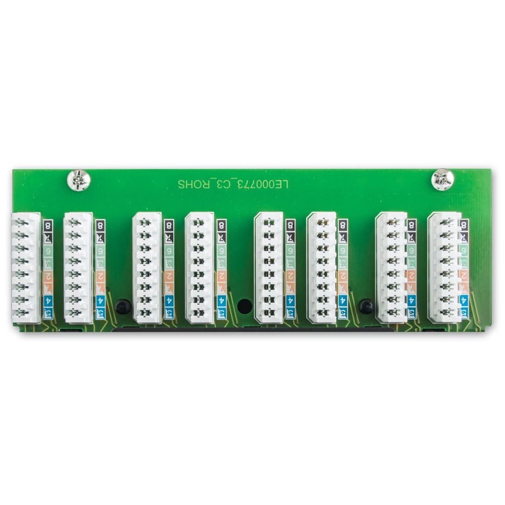 24 Port UTP Kategori 6A Patch Panel 1U
