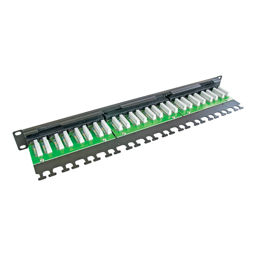 24 Port UTP Kategori 6A Patch Panel 1U