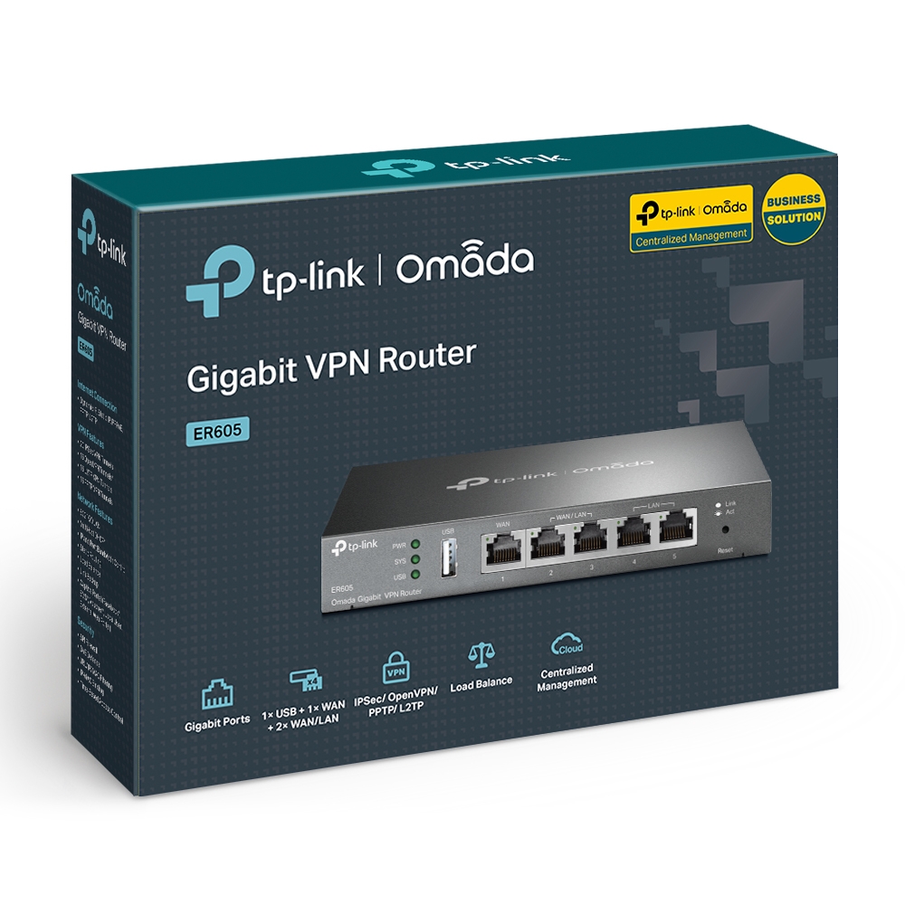 ER605 (TL-R605) V2 Omada Gigabit VPN Router