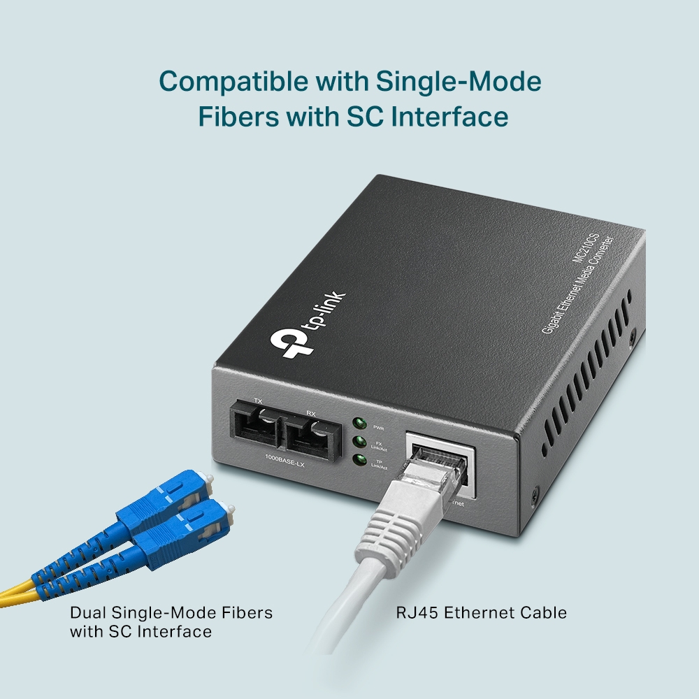 MC210CS Gigabit Single-Mode Media Converter