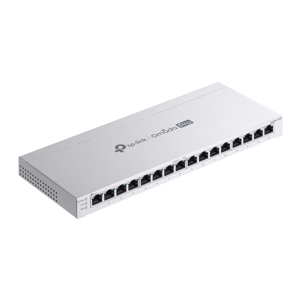 S4500-16GP 8 Bağlantı Noktalı PoE+ özellikli Omada Pro 16 Bağlantı Noktalı Gigabit Akıllı Anahtar