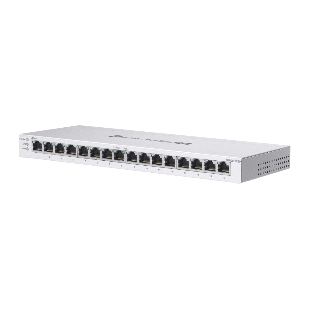 S4500-16GP 8 Bağlantı Noktalı PoE+ özellikli Omada Pro 16 Bağlantı Noktalı Gigabit Akıllı Anahtar