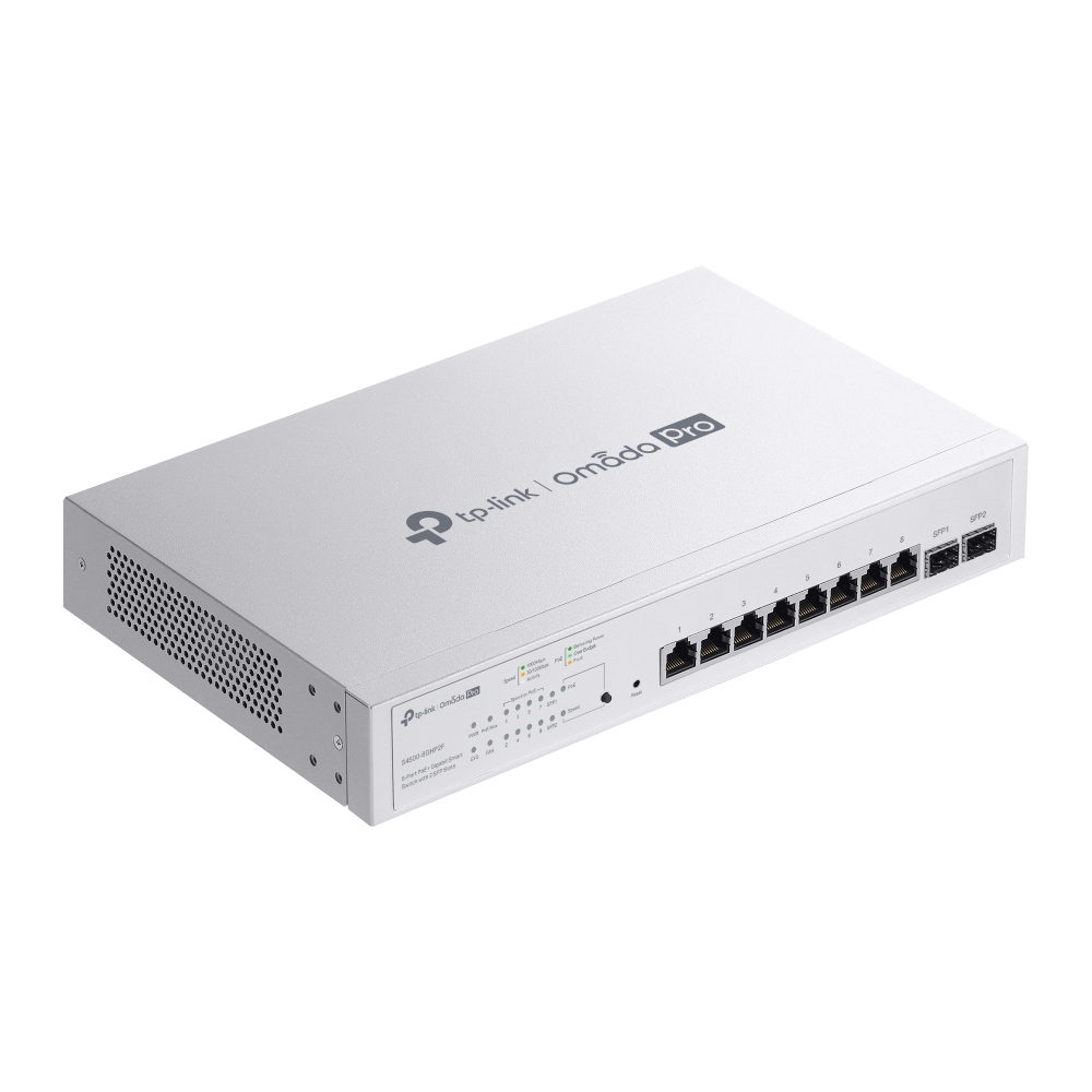 S4500-8GHP2F 2 SFP Yuvalı Omada Pro 8 Bağlantı Noktalı PoE+ Gigabit Akıllı Anahtar