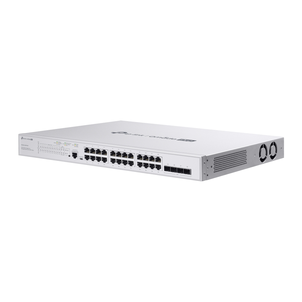 S5500-24GP4XF 4 SFP+ Yuvalı Omada Pro 24 Bağlantı Noktalı PoE+ Gigabit L2+ Yönetilen Anahtar