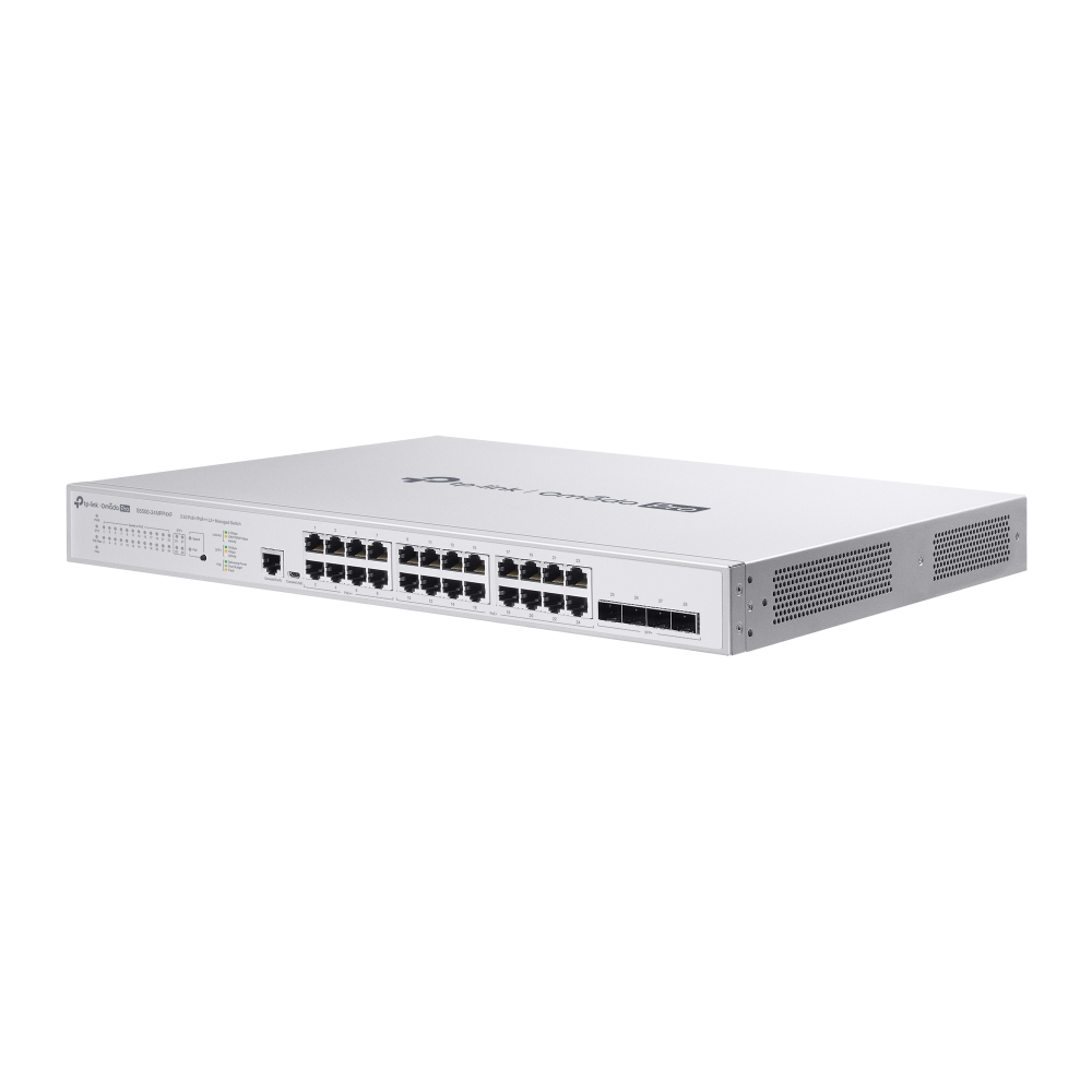 S5500-24MPP4XF 4 SFP+ Yuvalı Omada Pro 24 Bağlantı Noktalı PoE+ 2.5G L2+ Yönetilen Anahtar