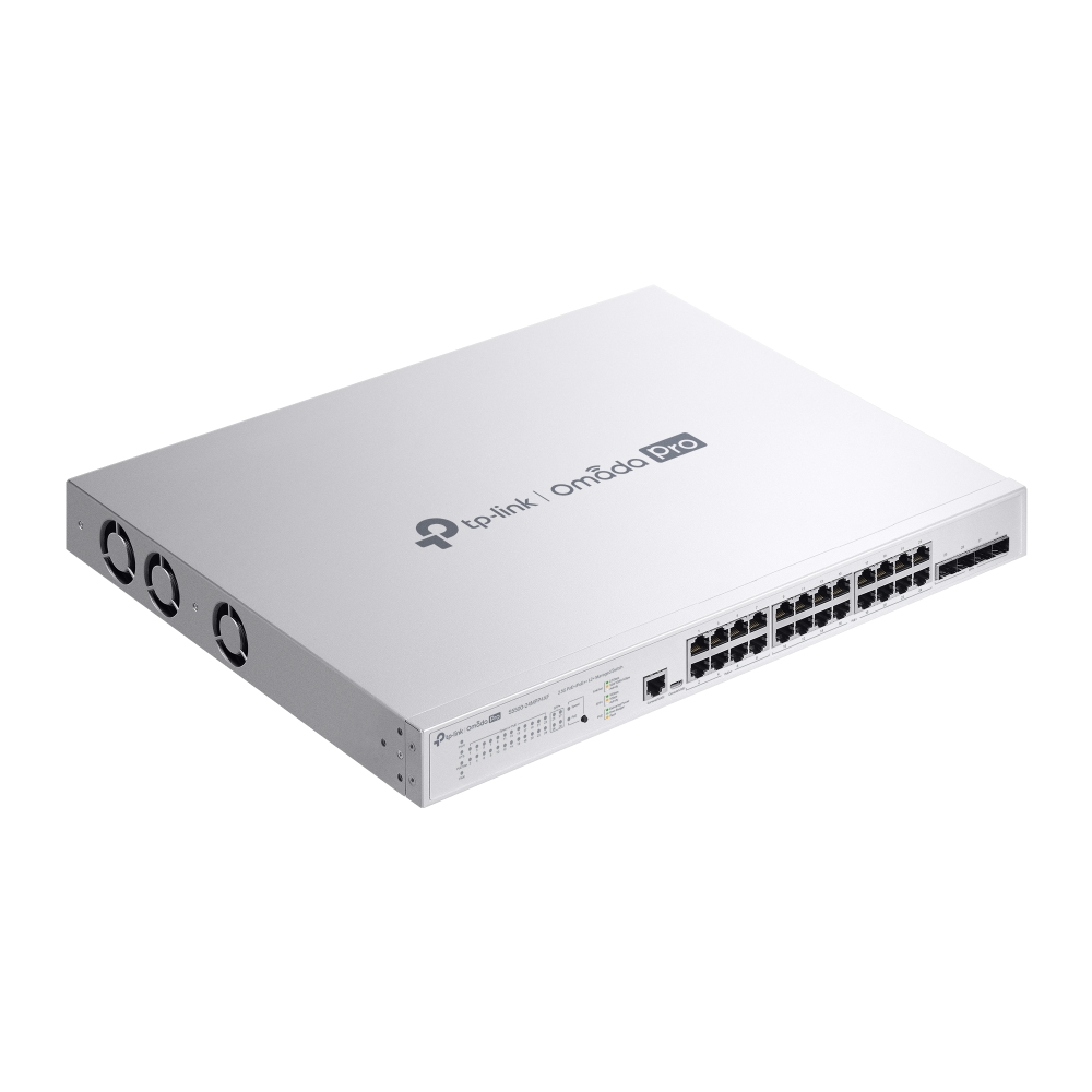 S5500-24MPP4XF 4 SFP+ Yuvalı Omada Pro 24 Bağlantı Noktalı PoE+ 2.5G L2+ Yönetilen Anahtar