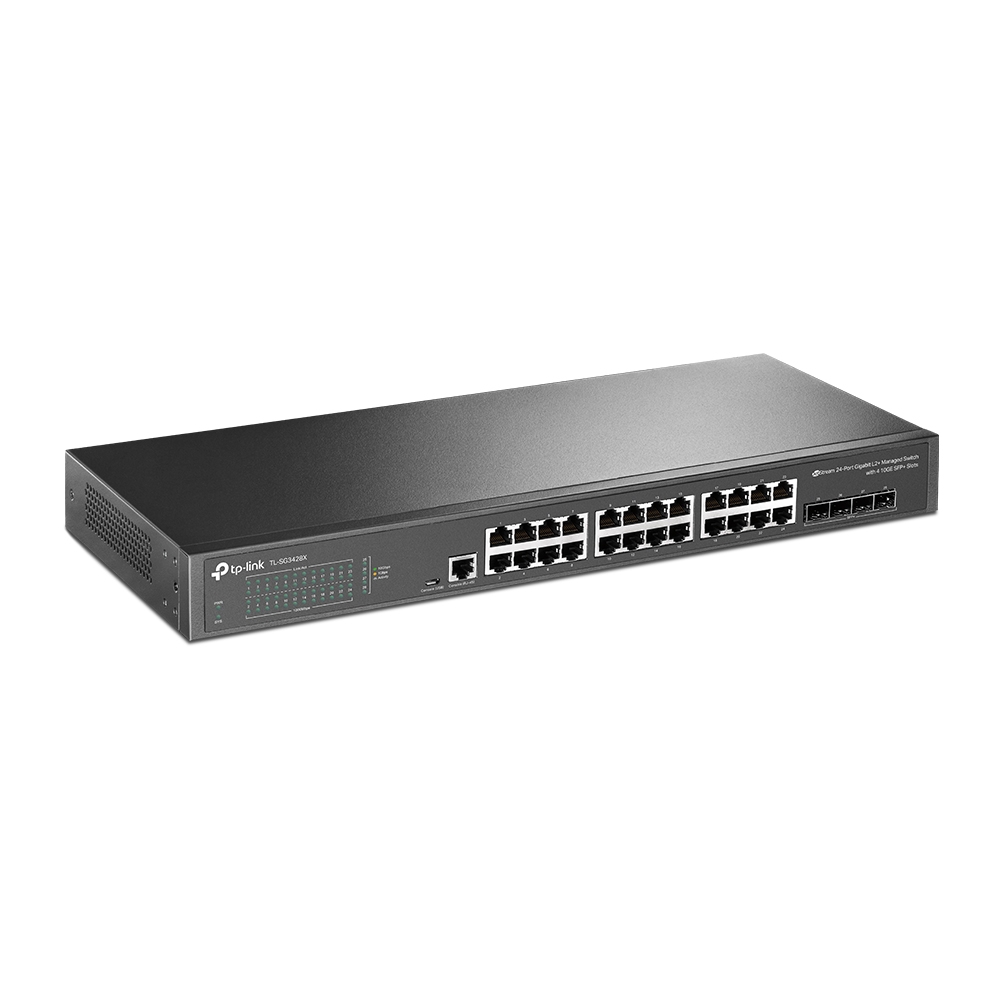 TL-SG3428X JetStream 24-Port Gigabit L2+ 4 10GE SFP+ Yuvalı Yönetilen Switch