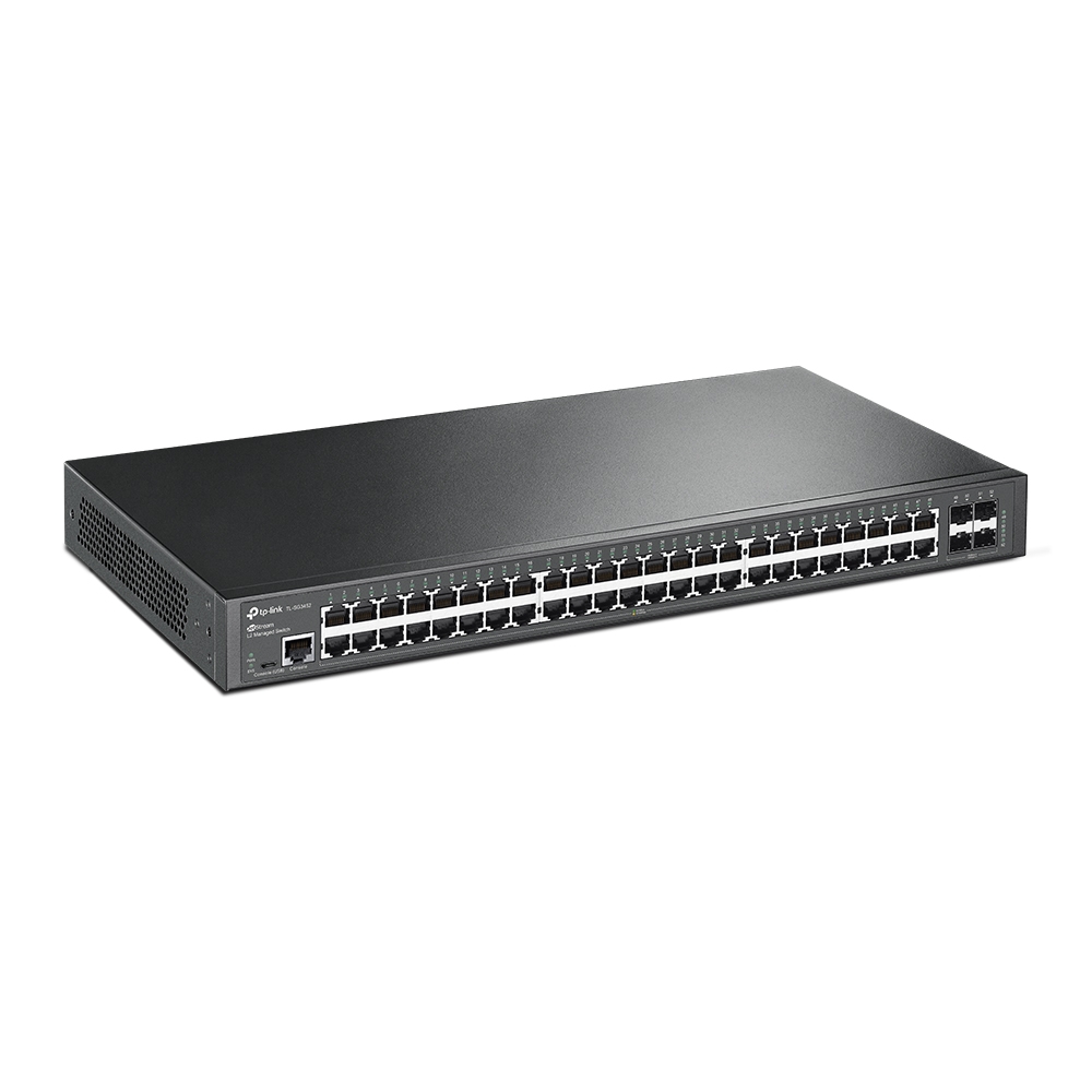 TL-SG3452 JetStream 48-Port Gigabit L2 Managed Switch with 4 SFP Slots