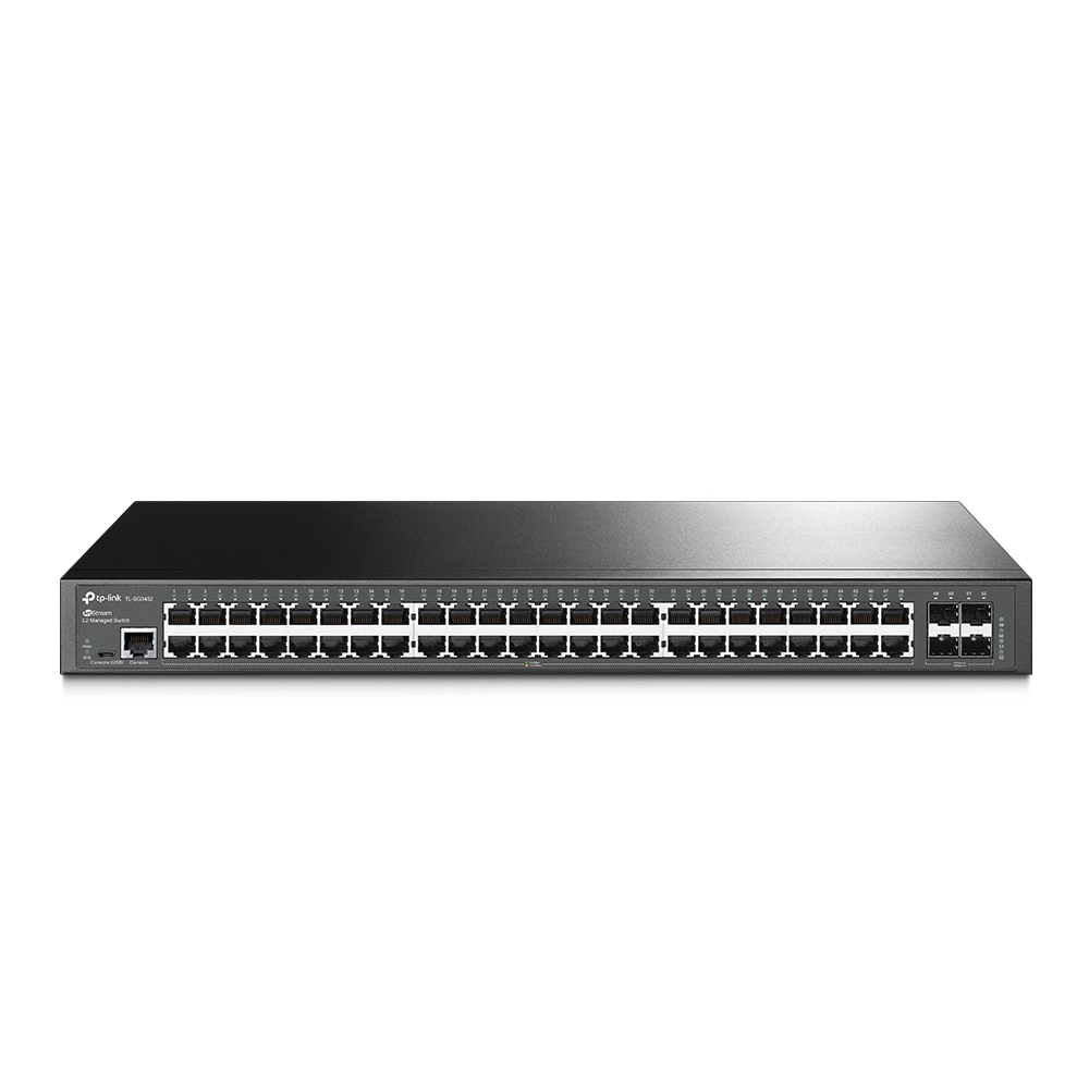 TL-SG3452 JetStream 48-Port Gigabit L2 Managed Switch with 4 SFP Slots