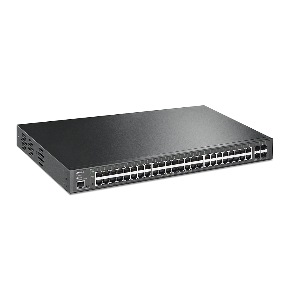 TL-SG3452XP JetStream 48-Portlu Gigabit ve 4-Portlu 10GE SFP+ L2+ 48-Portlu PoE+ ile Yönetilen Switch