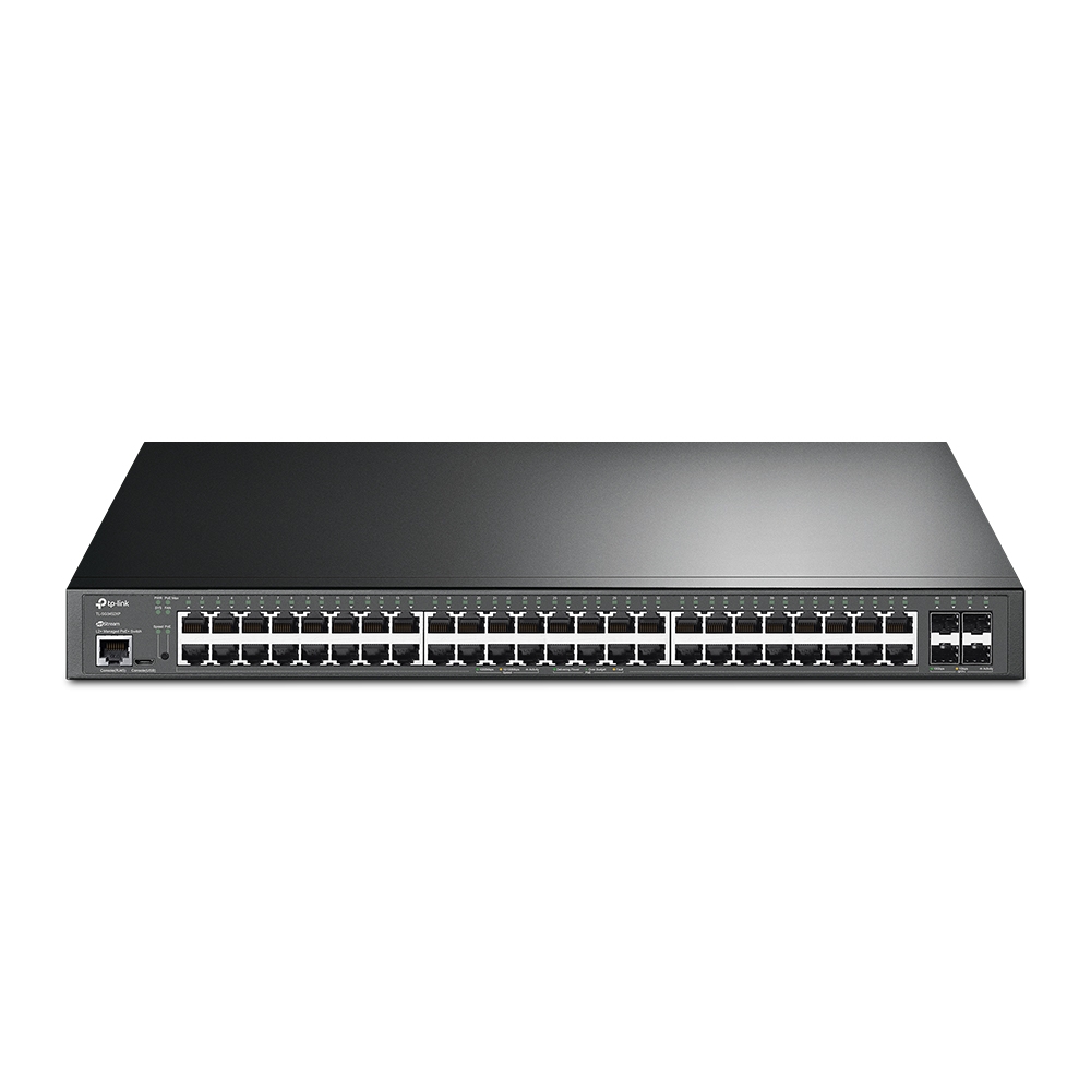 TL-SG3452XP JetStream 48-Portlu Gigabit ve 4-Portlu 10GE SFP+ L2+ 48-Portlu PoE+ ile Yönetilen Switch