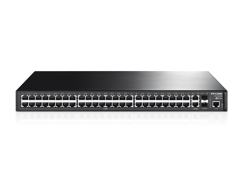 TL-SL3452 JetStream 48-Port 10/100Mbps + 4-Port Gigabit L2 Yönetilebilir Switch