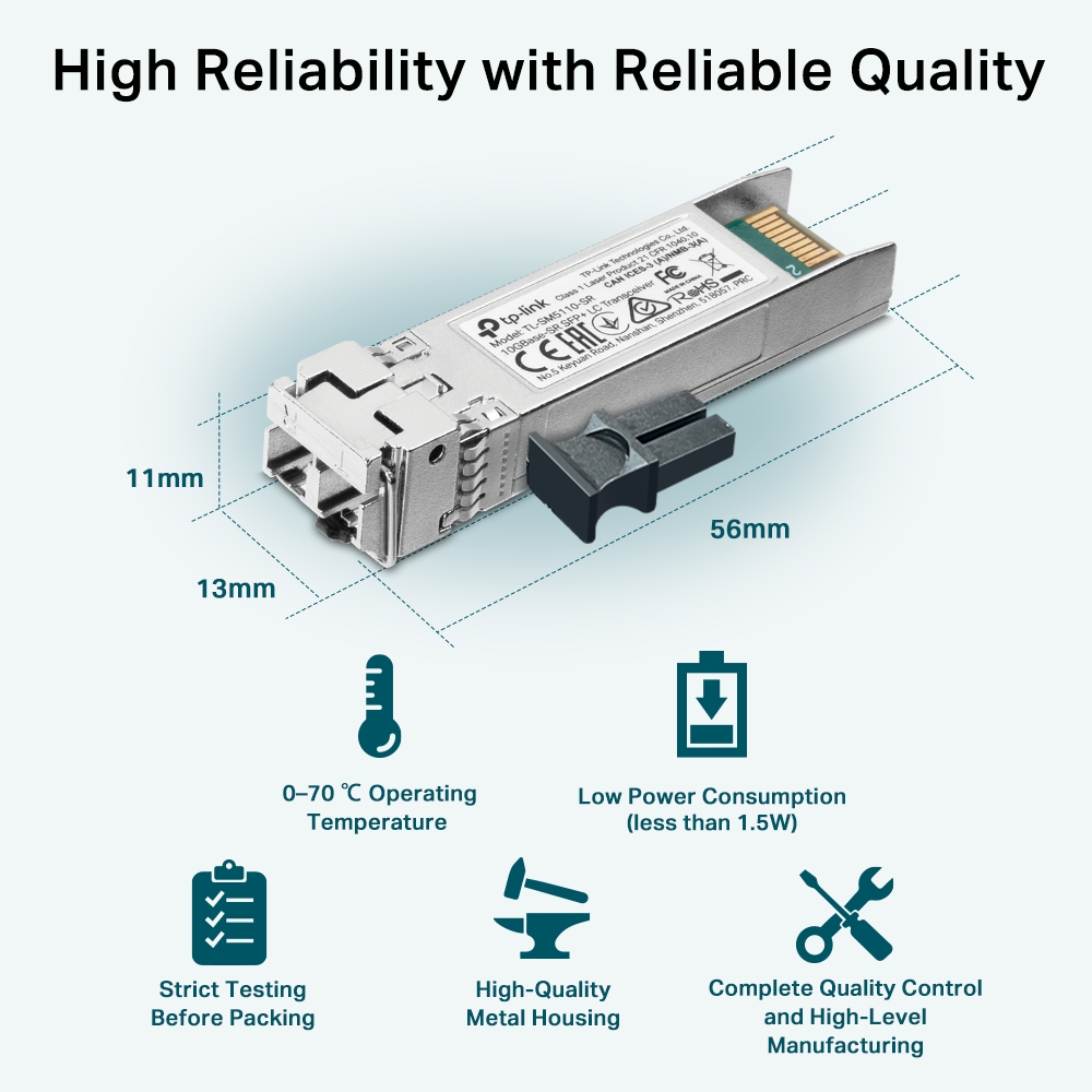 TL-SM5110-SR 10GBase-SR SFP+ LC Alıcı-Verici