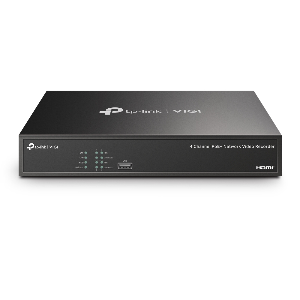 VIGI NVR1004H-4P V1 4 Channel PoE+ Network Video Recorder