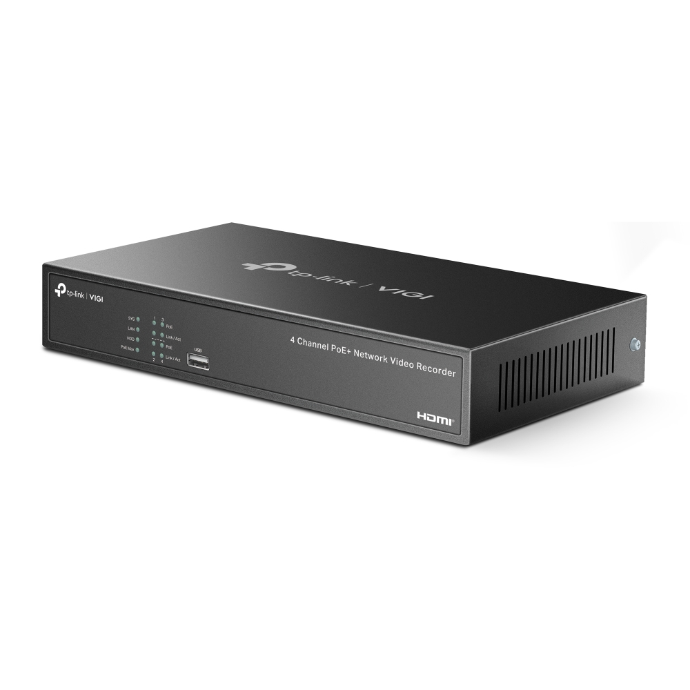 VIGI NVR1004H-4P V1 4 Channel PoE+ Network Video Recorder